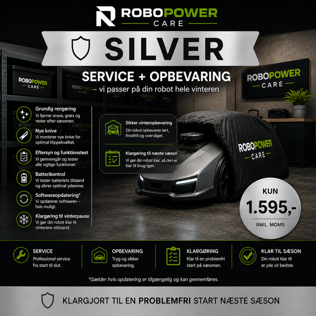 Robopower Care Silver – Vinterservice & opbevaring